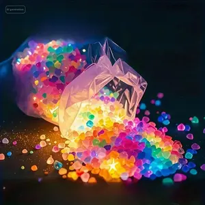 5000-10000 Mini Glow-In-The-Dark Stones, Outdoor Garden and Aquarium Landscape, Wedding Pathway, Christmas Decorations, Night Light Rocks, Decorative Appeal