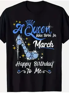 March Birthday Queen Gift T-Shirt for  - Retro _A