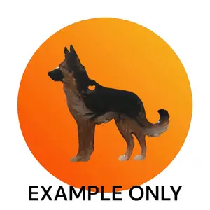 Customizable Resin German Shepherd keychain/3D Magnet - All Proceeds donated to surgery !