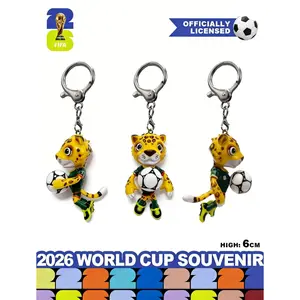 FIFA 2026 World Cup Official Leopard Mascot Keychain | Authentic Licensed Collectible | Perfect Soccer Fan Gift