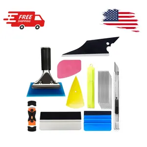 18PCS Car Window Tint Kit, Vehicle Glass Protective Film Wrapping Installation Set