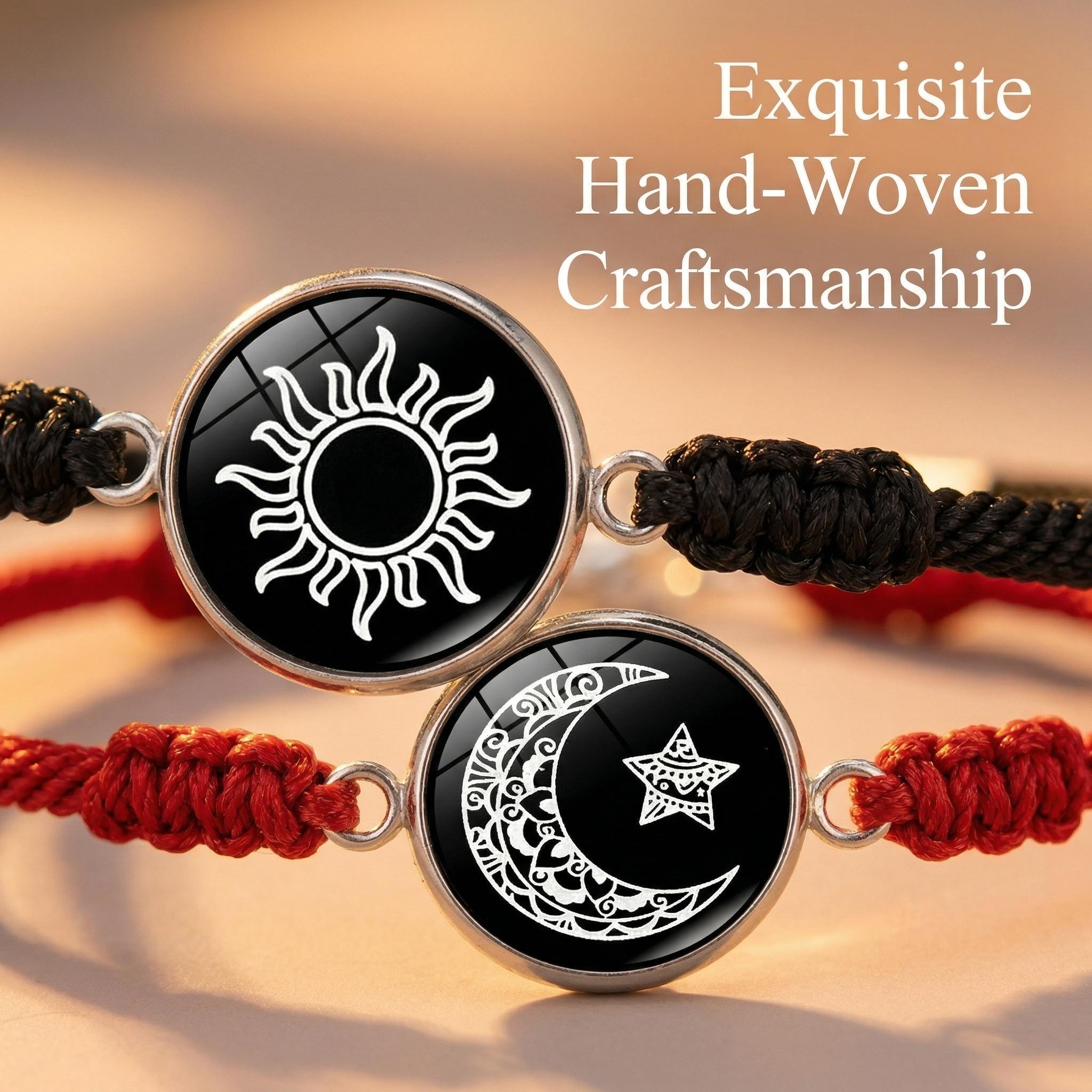 Matching couple bracelets Adjustable for anniversary symbol of eternal love
