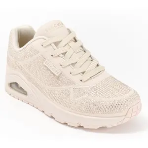 Skechers Street Street Uno Glitter Lace-Up Sneakers - Disco Rave