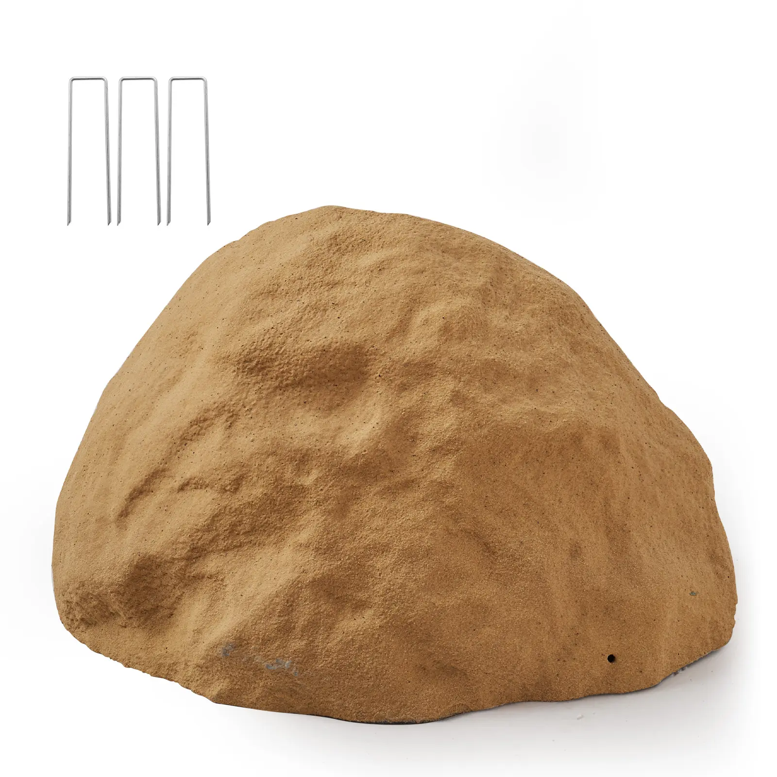 【SummerFinds】VEVOR Faux Rock Cover, Outdoor Fake Rock Well Pump Cover, Realistic Natural Texture, Lightweight & Weather-Resistant Artificial Boulder for Landscaping Garden Yard Décor, Sandy Brown, Medium Size