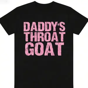 Dad's Throat Goat Graphic Cotton T Shirt Comfortable Casual Style Ideal Valentine's Day Gift for Heartfelt Holidays for Family and Friends