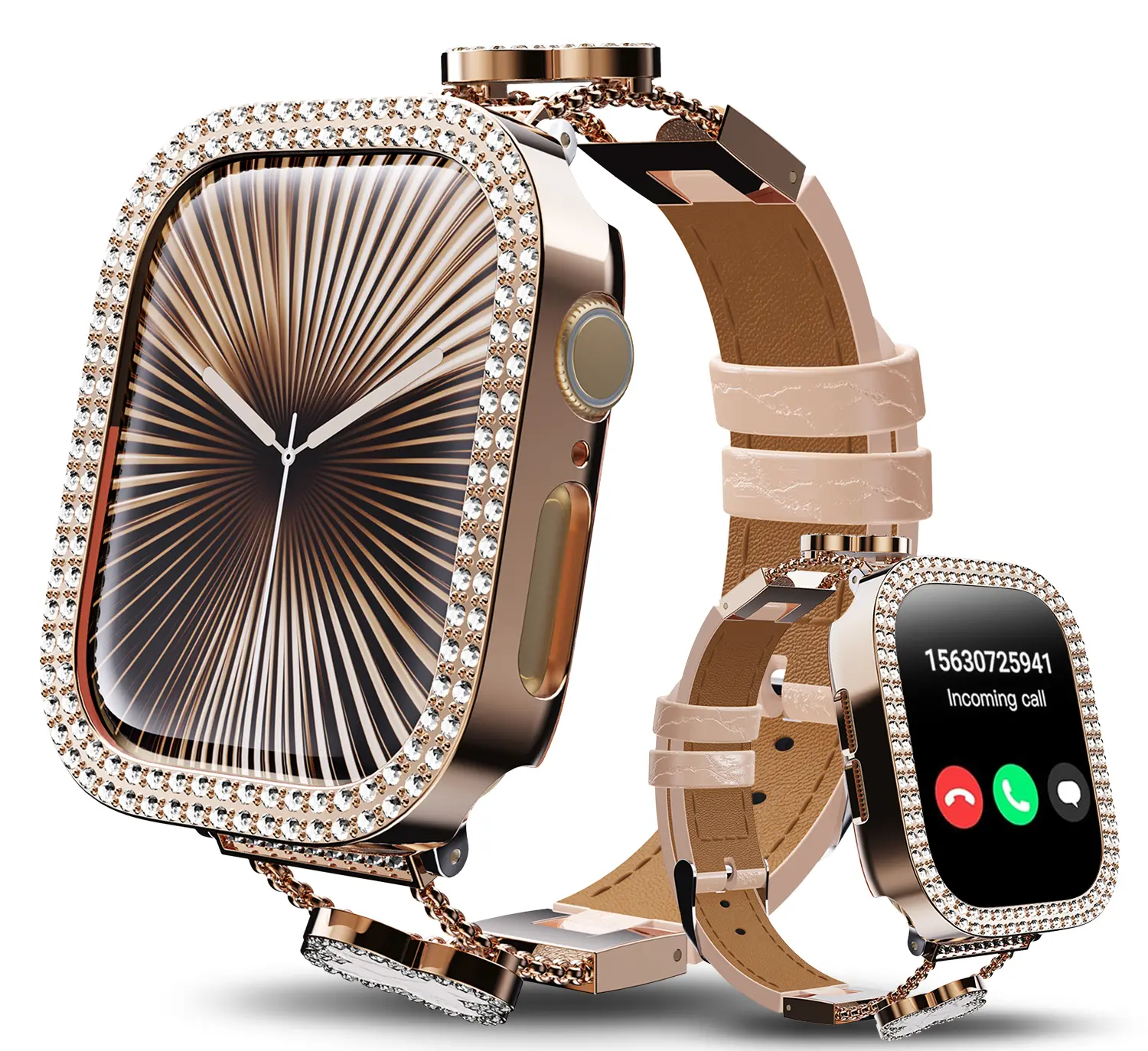 2026 New Fashion Smart Watches for Women, IP67 Fitness Tracker, Fashion Touch Screen Watch with Answer/Make Calls/100+ Sports Modes/Message Reminder, DIY Watch Dials, Smart Watches for iPhone/Andriod, Gift for Wife, Girl friend