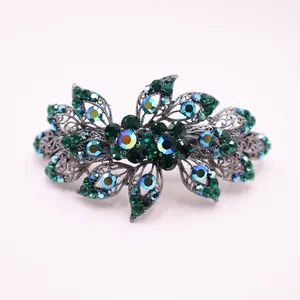 Emerald Green Large Hair Barrette