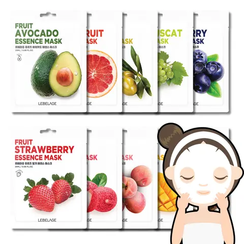 11 Piece Facial Sheet Mask Set