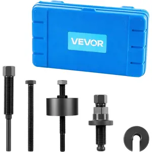 VEVOR Power Steering Pump Pulley Puller/Installer Tool Set, Compatible with Ford, GM V6, and VW Vehicles, Pump Pulley Remover Installer Tools, for Removing and Installing Power Steering Pump Pulleys