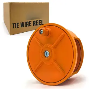 Aluminum Tie Wire Reel with Belt Loops – Fits 12–18 Gauge Tie Wire Rolls Up to 3.5 lbs – Lightweight Dispenser for Ironworkers, Rodbusters, and Rebar Tying