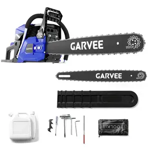 Garvee 20 Inch Gas Chainsaw 52cc 2-Stroke, 3.0HP Powerful Engine, Quick Start, Auto Chain Lubrication, Anti-Vibration, Wood Cutting & Tree Pruning