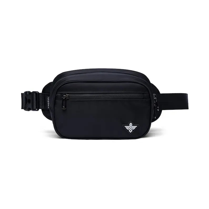 Erozul Fortuna Smell Proof Water Resistant Fanny Pack Crossbody Bag - Jet Black