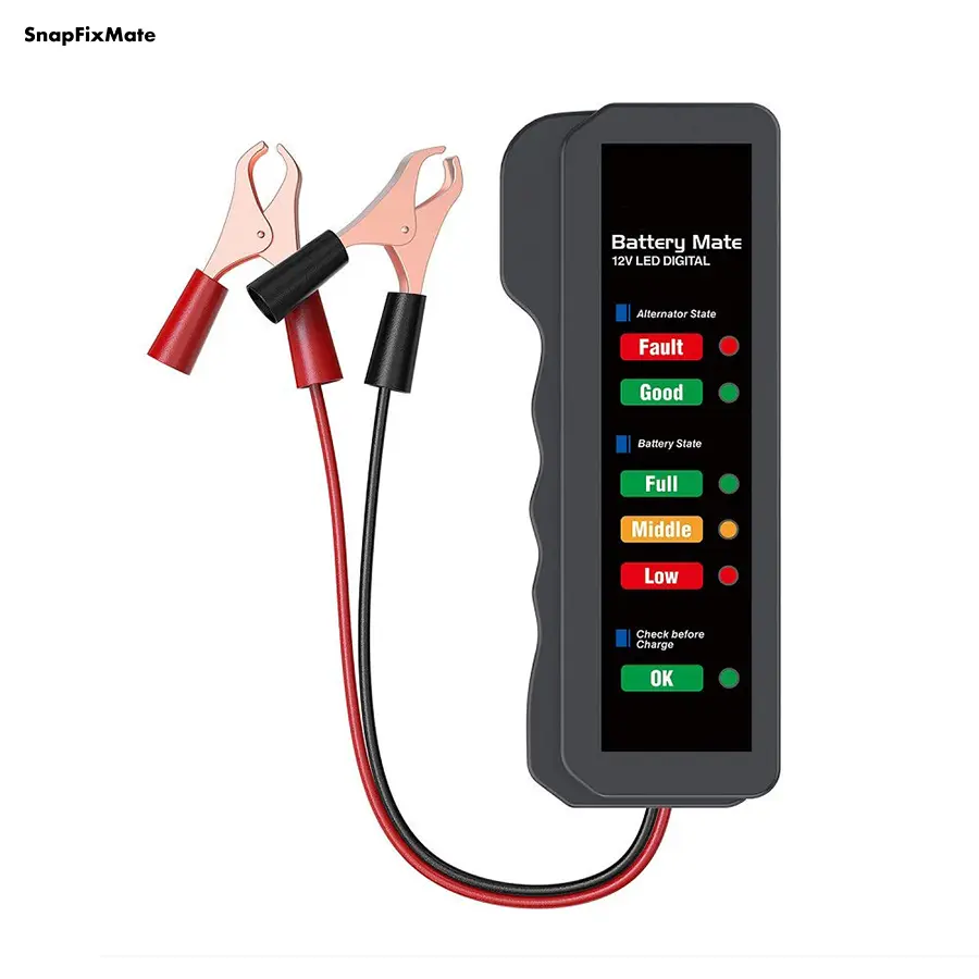 GJANSH 12V Car Battery Tester and Alternator Tester, Automotive Load Tester Indicator, 12 Volt Auto Check for Automobile
