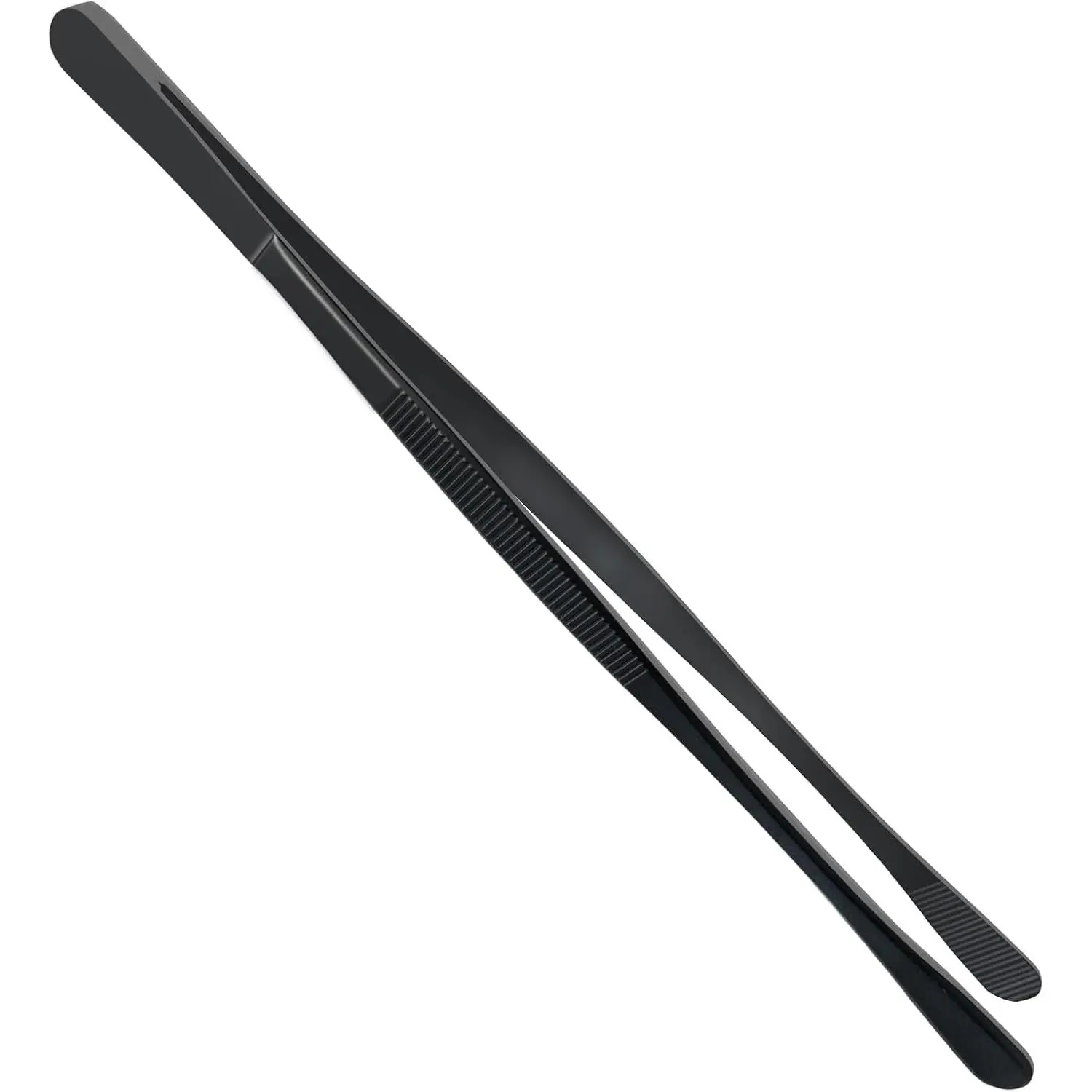 Kitchen Tweezer Pasta Tongs  10-Inch Cooking Tweezers Food Stainless Steel Culinary Grilling (10-Inch Wide Ends)
