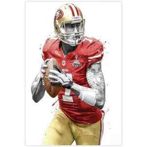 Colin Kaepernick 1 Canvas Poster Wall Art Decor Print Picture Paintings for Living Room Bedroom Decoration