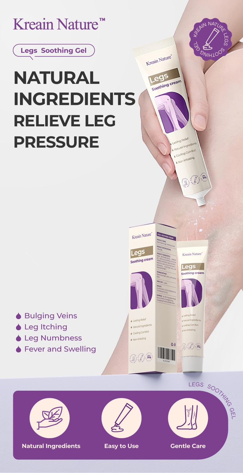 Buy 1 Free 1  Kreain Nature  Varicose Vein Treatment Cream Nature Ingredients Relieve Leg Pressure Centella Asiatica Root Extract dealsforyoudays