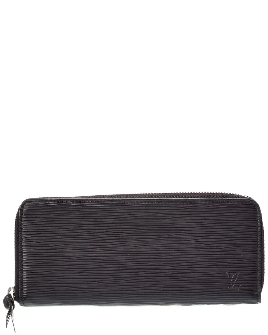 Louis Vuitton Black Calf Leather Wallet (Authentic Pre-Loved)