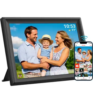 Frameo 15.6" WiFi Digital Photo Frame with Auto-Rotate, IPS HD Touch Screen, Wall-Mountable,#SummerVibes