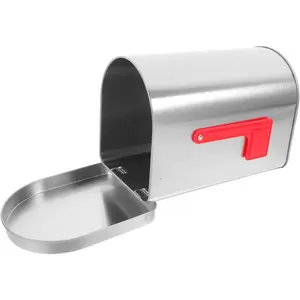 Mailbox Shaped Storage Tin, Decorative Mailbox for Treats Candies Greeting Cards, Elegant Design with Generous Capacity for Home Office Retail Use