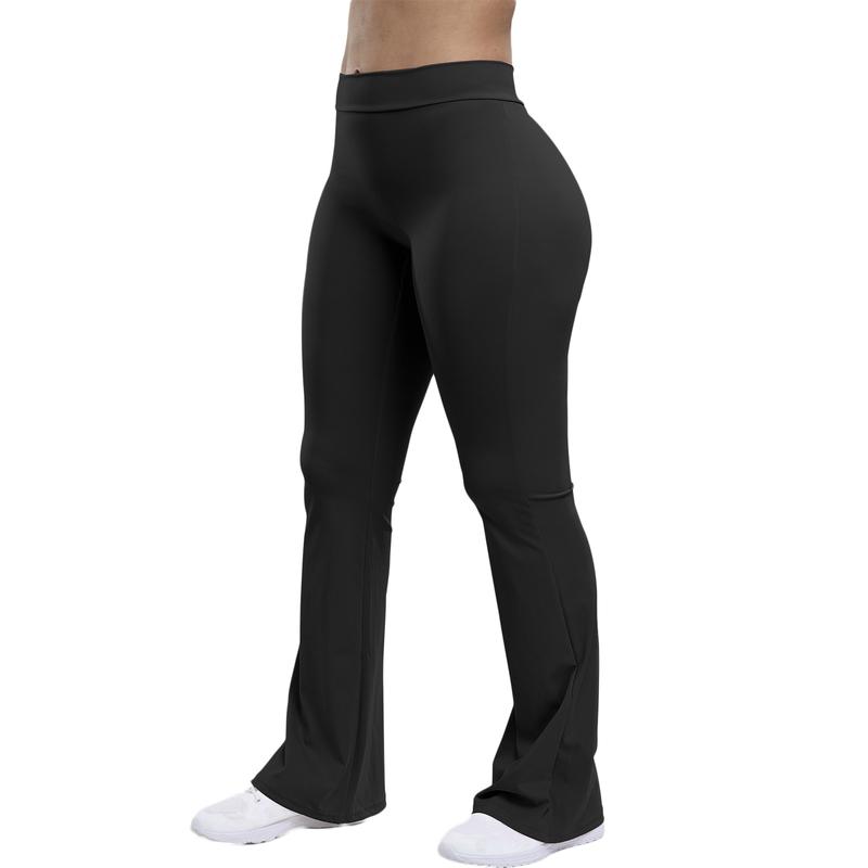 High Waist Yoga Pants for Women Bootcut Tummy Control Stretchy Ruched Flare Leggings Butt Lift Squat Proof Casual Workout Athletic Wear Running Outfits