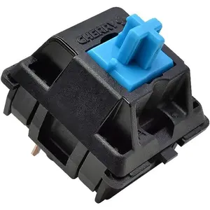 Cherry MX Blue MX1A-E1NN Clicky Switches, 10 count Mechanical Keyboard , 3-Pin Plate Mount, Audible Tactile Feedback