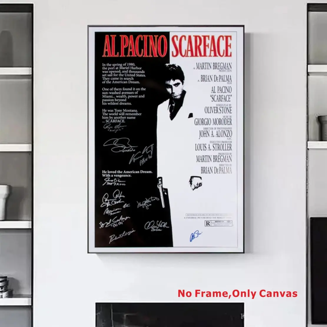 1PC signed movie scar paint poster printing wall decoration pictures, Photo, living room art wall paintings, high-definition canvas posters, Unframed Art Print, Decorative artwork, suitable for home and office decoration