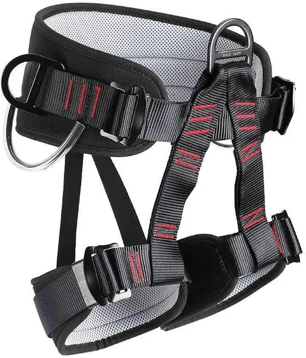 Climbing Belt, Half Body Safety Belt For Tree Climbing, Fire Rescue, Roofing and Rappelling, Climbing Gear