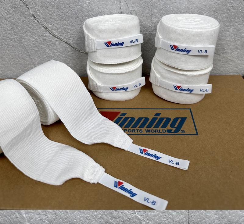 Winning Boxing Hand Wraps Wrist Support for Muay Thai Kickboxing BJJ Karate 100% Cotton Blend with Thumb Loop & Hook and Loop Closure