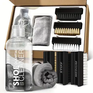 Sneaker Cleaning Kit: Sneaker Cleaner 10Oz, with 3 Shoe Brush & Towel Included