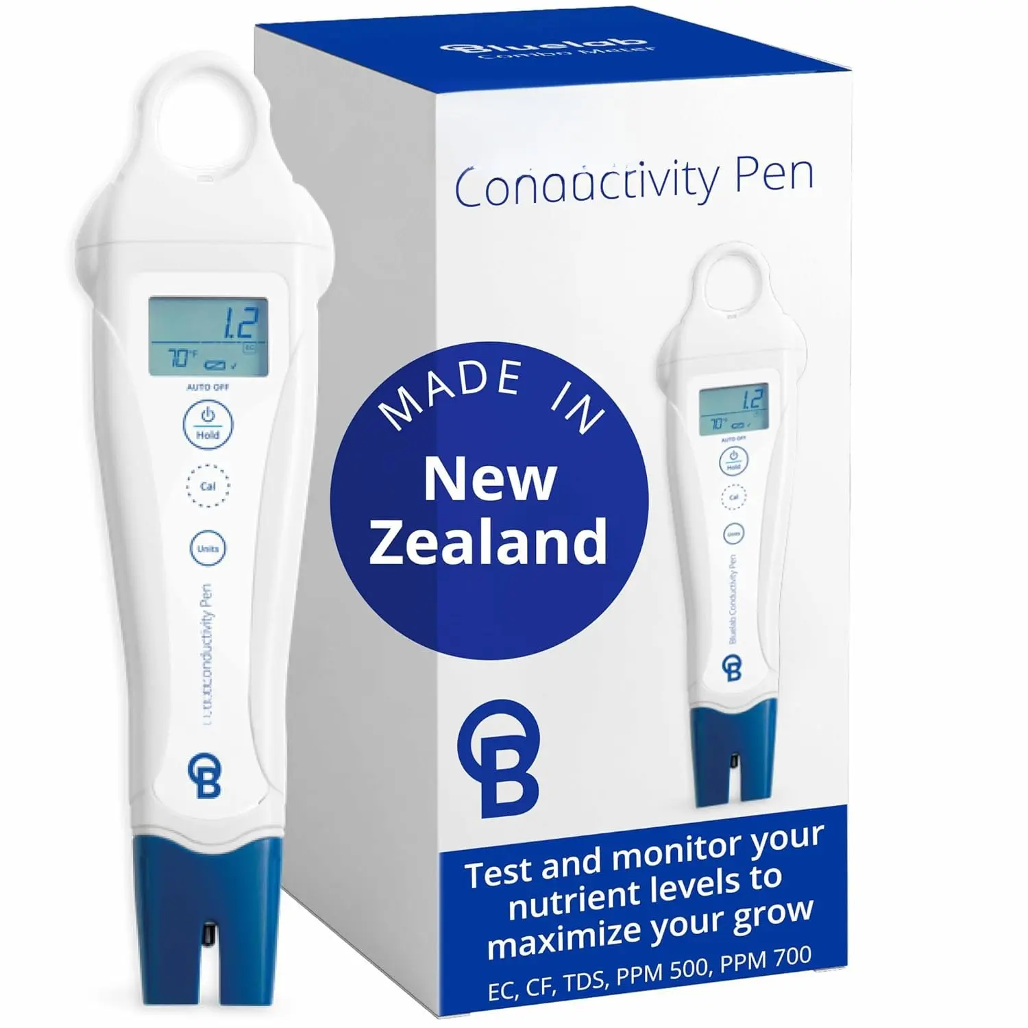 PENCON Conductivity Pen and Digital TDS Meter, Water Tester for Temperature and Nutrient (CF, EC, PPM 500, PPM 700), TDS Testing Kit for Hydroponic System and Indoor  Grow