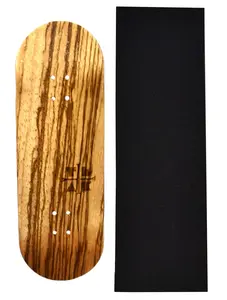PROlific Wooden Fingerboard Deck, "Zebrawood" - 32mm x 97mm