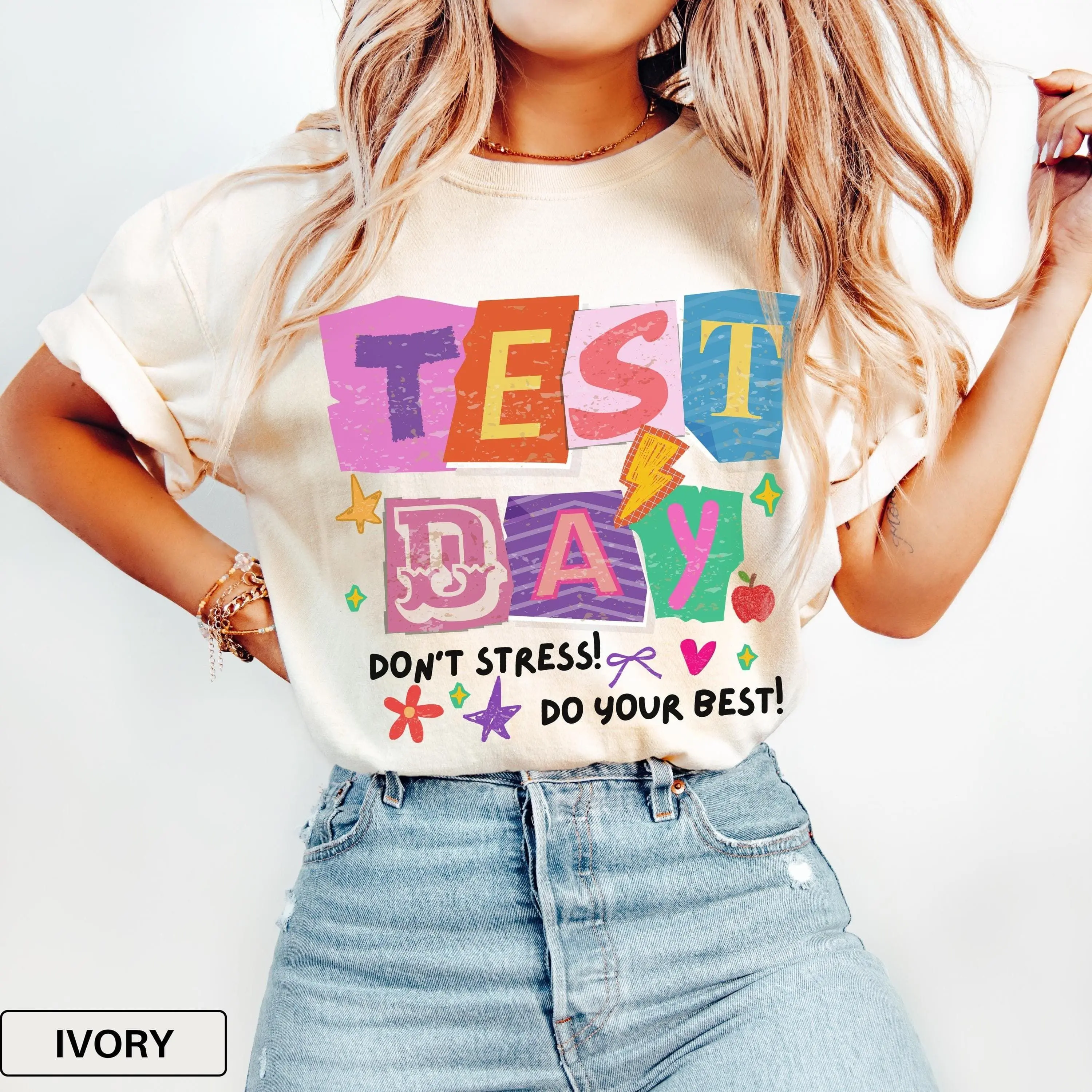 Testing Day Teacher Shirt, Test Day Teacher Shirt, Retro Motivational Teacher Shirt, State Testing Teacher Shirt, School Test Teacher Team Tee