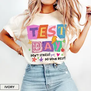 Testing Day Teacher Shirt, Test Day Teacher Shirt, Retro Motivational Teacher Shirt, State Testing Teacher Shirt, School Test Teacher Team Tee