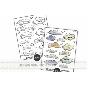 Depression Affirmation Sticker Sheet