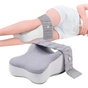 Memory Foam Leg Pillow, 1 Count Comfortable Knee Pillow for Side Sleepers, Ergonomic  Concave Design Leg Pillow for Hip, Back, Sciatica Pain Relief