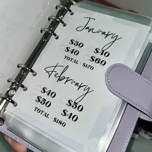 monthly savings binder