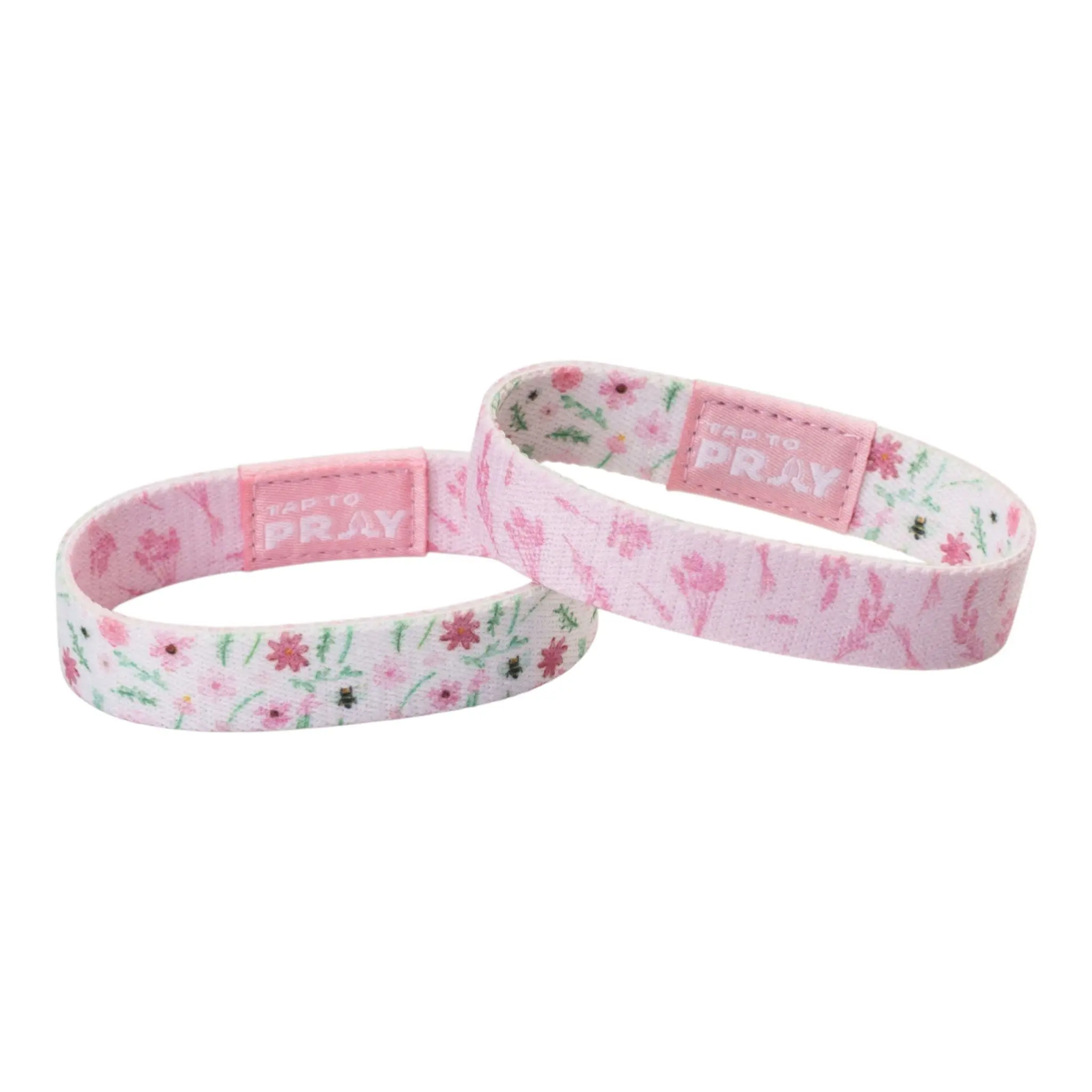 Tap To Pray® Wristband – Meadows - White Tap To Pray® Wristband – Meadows - White