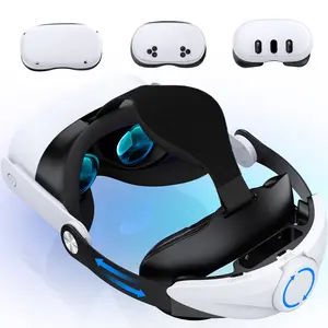 VR Head Strap for Meta Quest 3S/Quest 3/Quest 2, with Cotton BackPad, Adjustable Headset Strap, Lightweight, Reduce Pressure for Oculus Head Strap, Enhanced Comfort, Replacement for Elite Strap