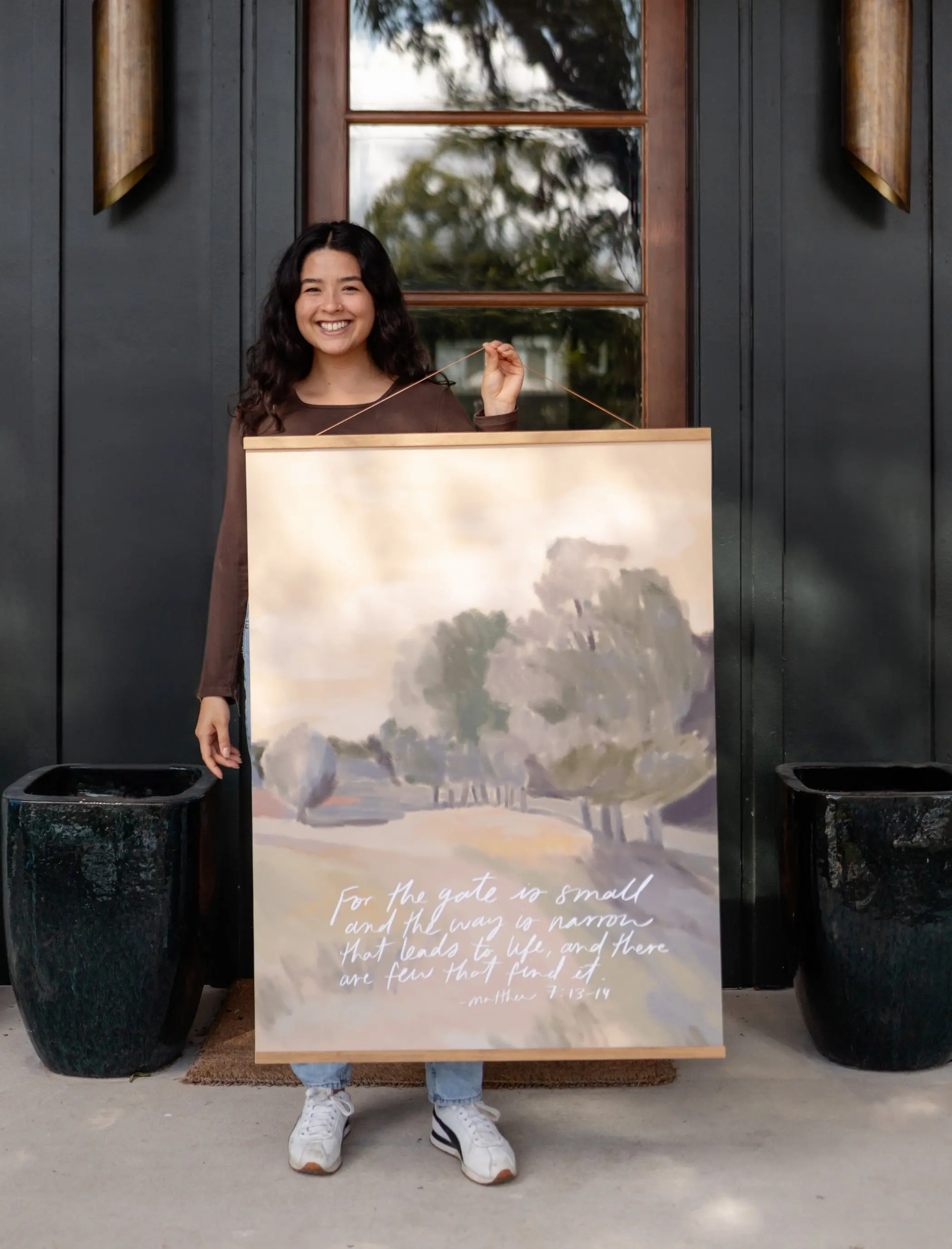 Large Poster: For the gate is small