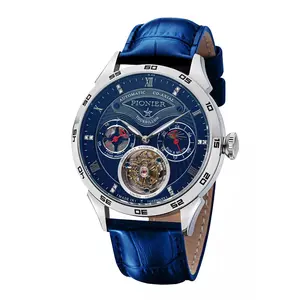 Geneva Automatic Tourbillon Pionier - GM-902-3 | Silver | Handmade German Watch