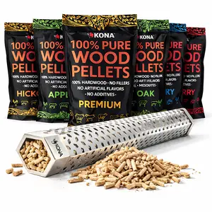 12" Smoker Tube + Variety of 6 x 1 lb Wood Smoker Pellets