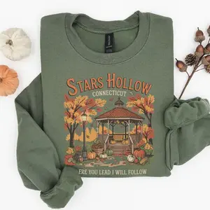 Stars Hollow Sweatshirt, Vintage Fall Crewneck, Where You Lead I Will Follow Sweater, Cozy Autumn Town Shirt, Gilmore Girls Inspired Gift