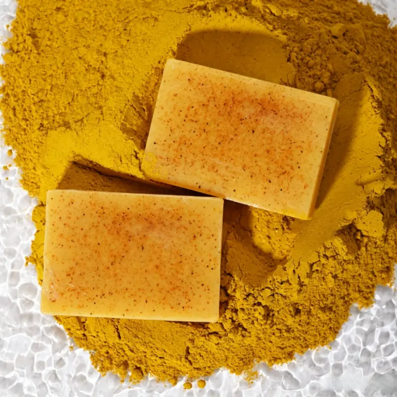 Turmeric Kojic Acid Brightening Cleansing Bar - Natural Face & Body Skin Care Soap, Dark Spot Remover, Acne Scar Treatment & Dull Skin Lightener