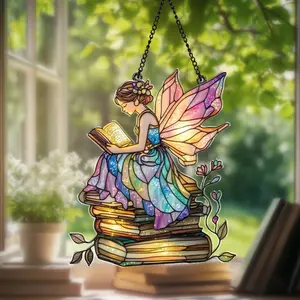 Personalized Reading Fairy Acrylic Suncatcher