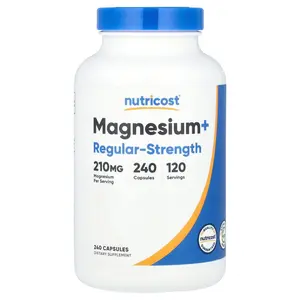 Nutricost Magnesium+, Regular-Strength, 240 Capsules (105 mg per Capsule)