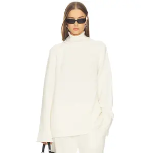 SRG Sukki Cashmere Oversized Turtleneck in Cream