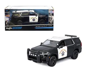 Maisto 1:26 2021 Chevrolet Tahoe Highway Patrol Black White