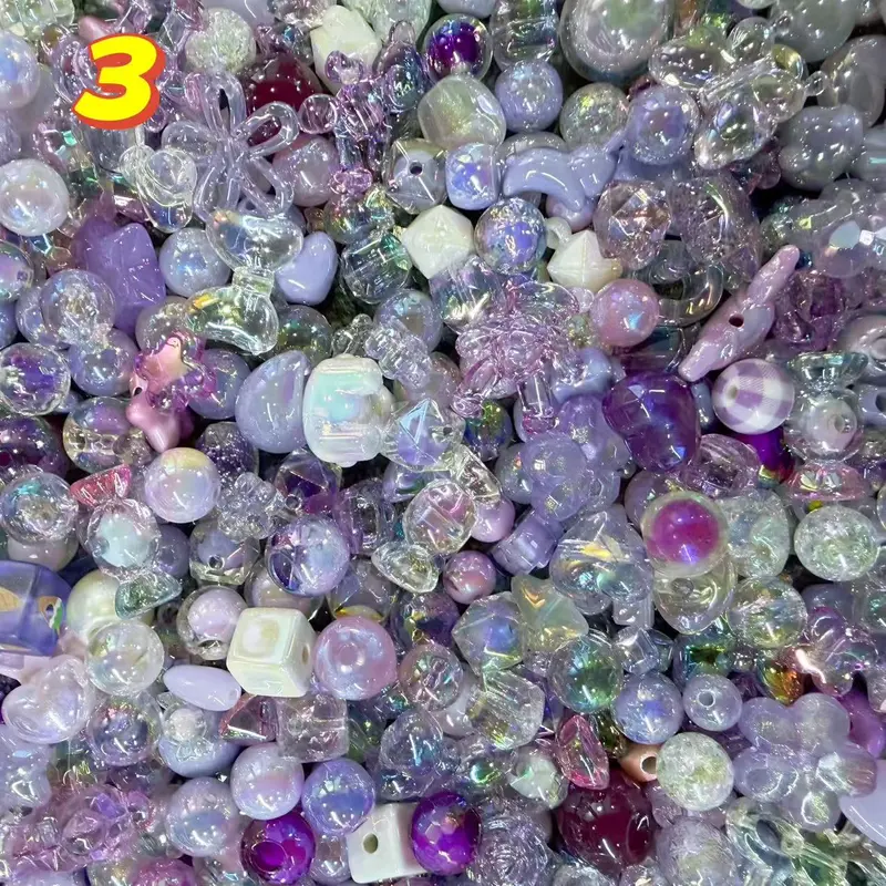 [Beads Only]$11.9 Solid Color Beads Clearance Sale Limited Deal | Acrylic Bead Mix for DIY Craft Bracelets Phone Charms Necklaces Limited Time Only