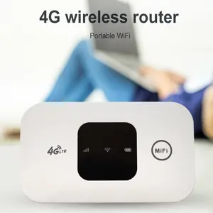 4G Pocket WiFi Router SIM Plug-in card wifi-150Mbps 4G Wireless Router 2100mAh Broadband Wide Coverage