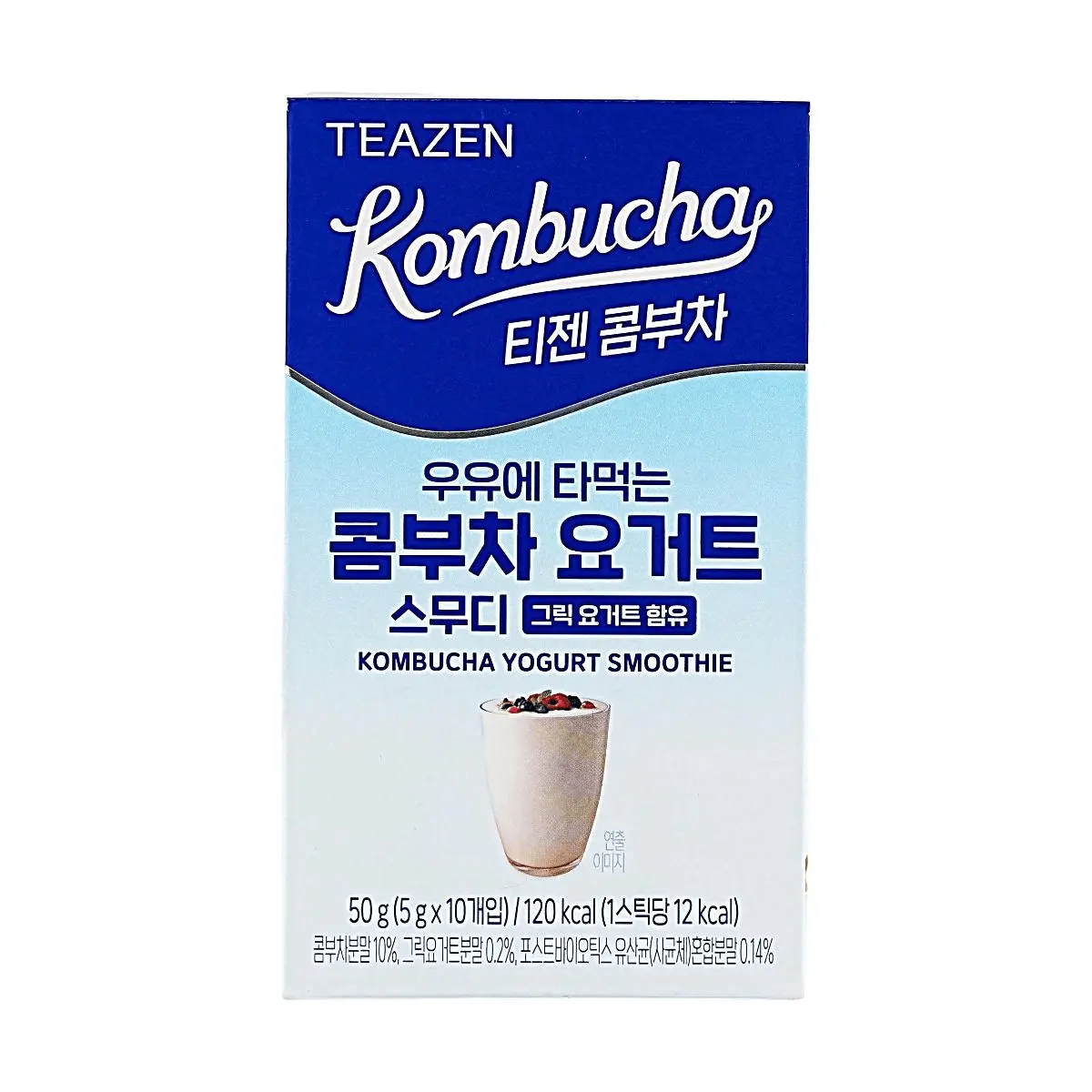 Teazen Korean Kombucha Probiotics Drink Mix - 10 Sachets, 50g | TWICE Chaeyoung's Choice - Refreshing, Low-Calorie, Gut Health Support, Aids Digestion